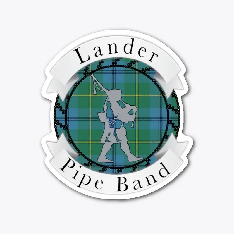 Lander Pipe Band Sticker